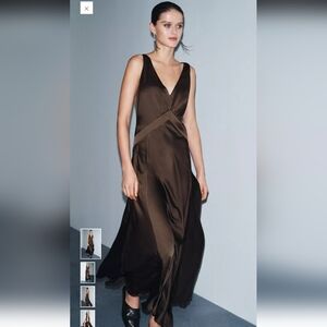 Zara Chic Chocolate Maxi Dress
